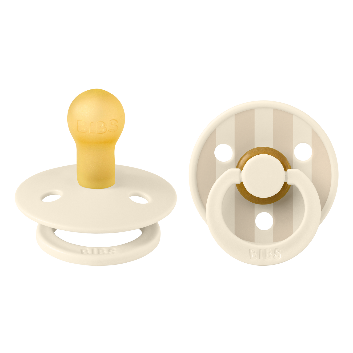 BIBS Studio Collection knupīša komplekts 1. izmērs (0 - 6 mēneši) Pin Ivory Vanilla Mix 