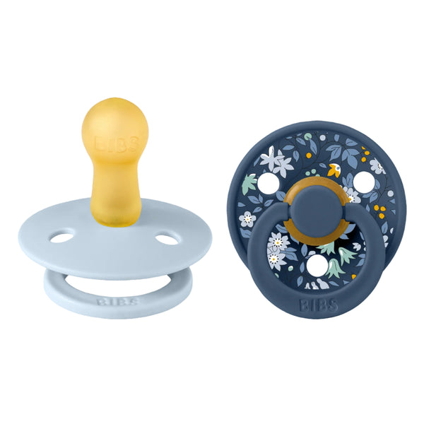 BIBS knupīša komplekts 1. izmērs (0 - 6 mēneši) Liberty Chamomile Lawn Baby Blue Mix 