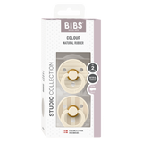 BIBS Studio Collection knupīša komplekts 2. izmērs (6 - 18 mēneši) Pin Ivory Vanilla Mix 
