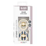 BIBS Studio Collection knupīšu komplekts 2. izmērs (6 - 18 mēneši) Pin Steel Blue Mix 