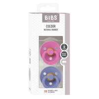 BIBS knupīša komplekts 2.izm (6 - 18 mēn) Bubblegum / Peri 