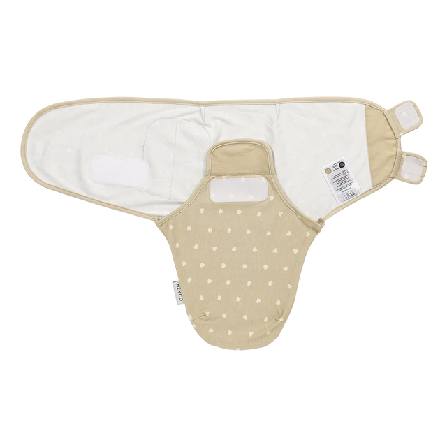 Meyco Baby kūdikio vystymo miegmaišis 0–3 mėn., Sweet Heart Sand/Soft – TOG 1.0