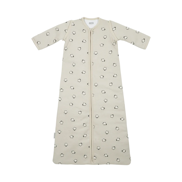 Meyco Baby kūdikio miegmaišis su nusegamomis rankovėmis Penguin Soft Sand, TOG 2.5