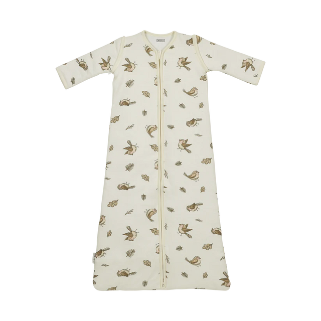 Meyco Baby kūdikio miegmaišis su nusegamomis rankovėmis Robin Multicolour, TOG 2.5
