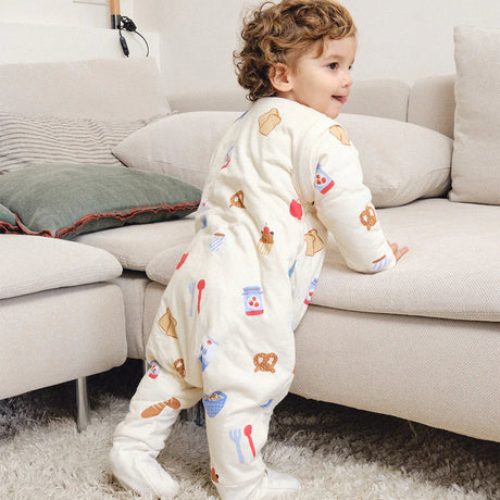 Molis&Co pižama - miegmaišis su rankovėmis, kojytėmis ir atverčiamomis kojinėmis TOG 1  Good morning