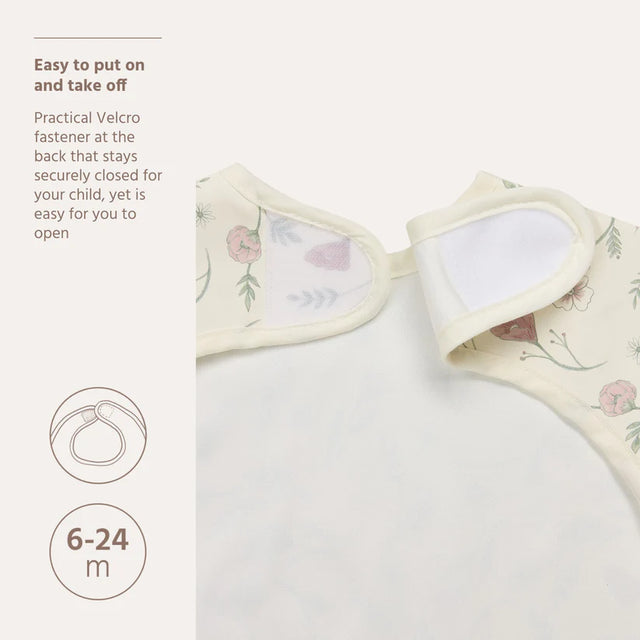 Meyco Baby neperšlampamas seilinukas su rankovėmis 6–24 mėn., Flower Multicolour