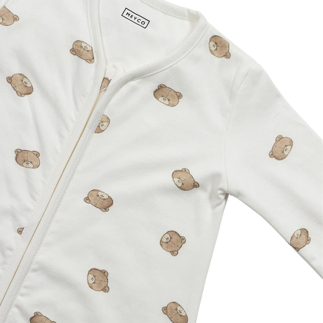 Meyco Baby apvalus kūdikio miegmaišis su rankovėmis Bear Multicolour, TOG 1.0