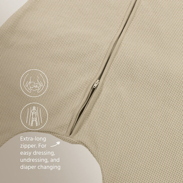 Meyco Baby Studio kūdikio miegmaišis su kojytėmis Classic Sand, TOG 1.0