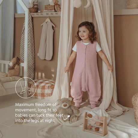 Meyco Baby Studio kūdikio miegmaišis su kojytėmis Purple Pink, TOG 1.0