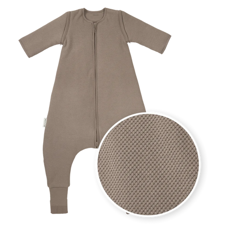 Meyco Baby Studio miegmaišis su kojytėmis, nusegamomis rankovėmis ir atverčiamomis kojinėmis TOG 2.5 Dark Taupe