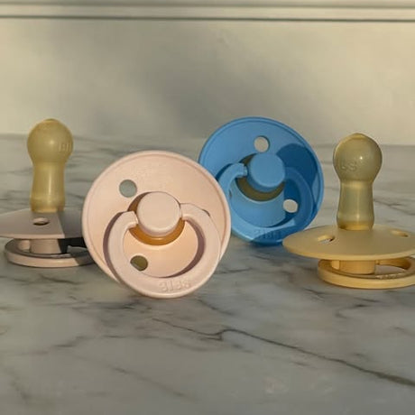 BIBS knupīša komplekts 1. izmērs (0 - 6 mēneši) Iron / Baby Blue 