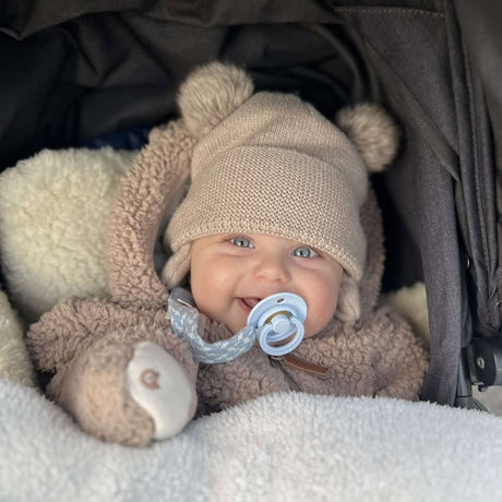 BIBS knupīša komplekts 1. izmērs (0 - 6 mēneši) Iron / Baby Blue 