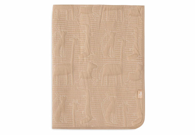 Jollein vaikiška antklodė Jungle Jambo Biscuit/Oatmeal, 100×150 cm, TOG 2.0