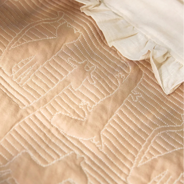 Jollein vaikiška antklodė Jungle Jambo Biscuit/Oatmeal, 100×150 cm, TOG 2.0