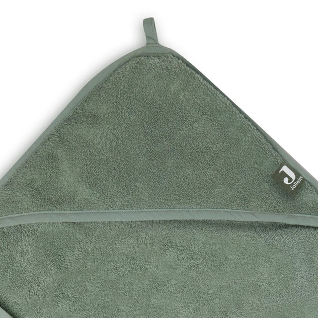 Jollein vonios rankšluostis su gobtuvu Terry Ash Green  75x75 cm