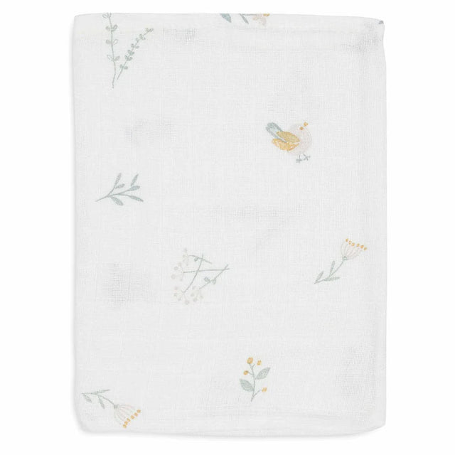 Jollein muslino vystyklai Lovely Birds 3 vnt. 15x20 cm