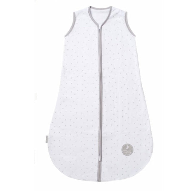 Natulino SuperLite vienslāņains bērnu guļammaiss (balti pelēks ar mazām lapām / silti pelēka krāsa)