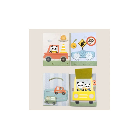 Taf Toys sensorinė užimtumo knygelė Tiny Traveler Busy Book, 18 mėn.+