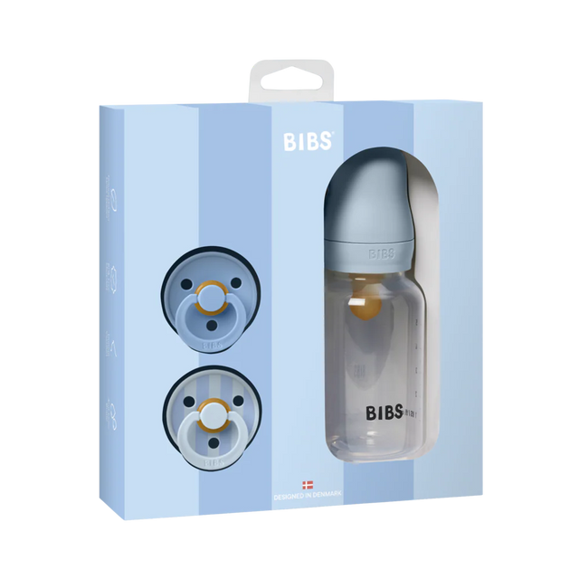 BIBS knupīša komplekts 2. izmērs (6 - 18 mēneši) Sky Blue / Baby Blue 