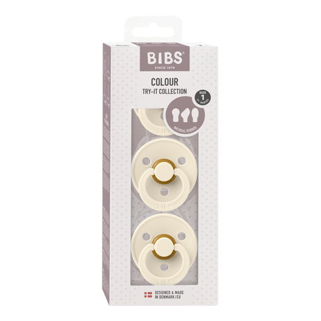 BIBS knupīšu komplekts Color Try-it 3 gab. Ziloņkauls 