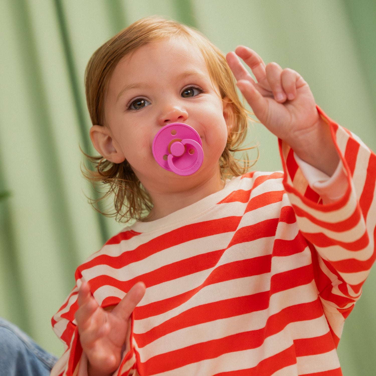 BIBS knupīša komplekts 1.izm (0 - 6 mēn) Bubblegum / Peri 