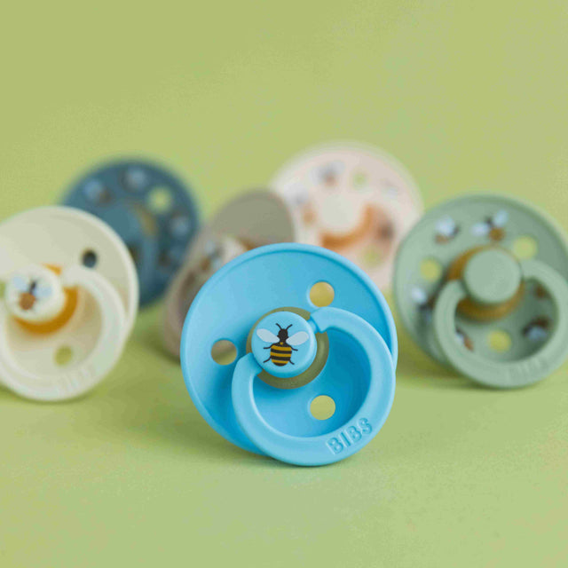 BIBS knupīša komplekts 2. izmērs (6 - 18 mēneši) Sky Blue / Baby Blue 