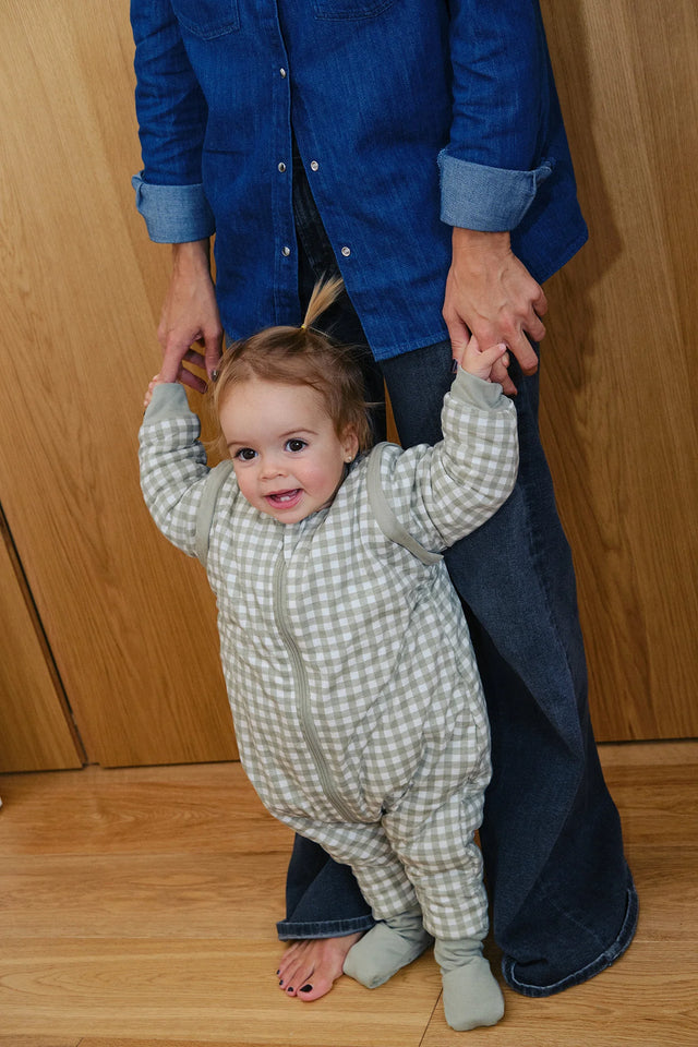 Molis&Co pižama - miegmaišis su rankovėmis, kojytėmis ir atverčiamomis kojinėmis TOG 2.5 Mint Tea