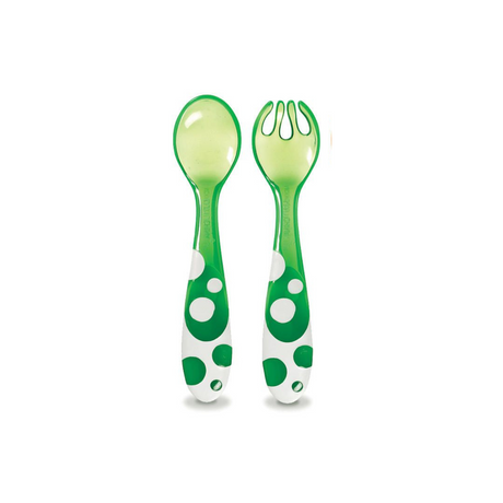 Munchkin plastmasas trauku komplekts pašēšanai (karote un dakša) 