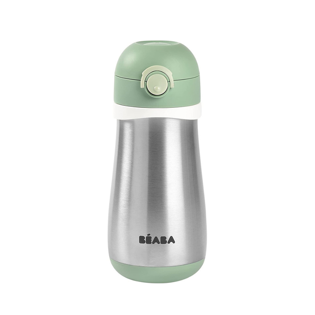 BEABA metalinė gertuvė nuo 18 mėn., 350 ml, Sage Green