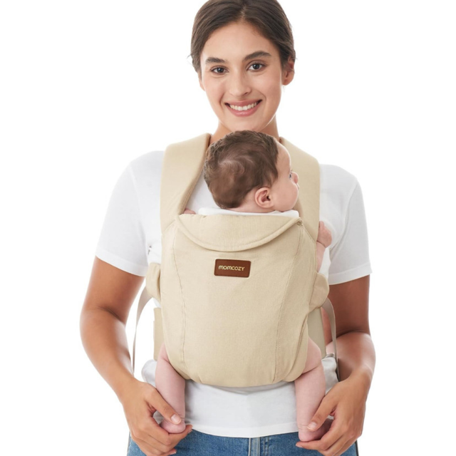 MOMCOZY ergonominė kūdikių nešioklė Weesnug Cotton Khaki
