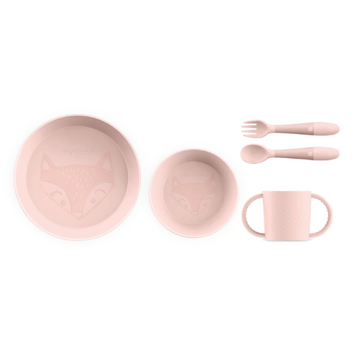 Miniland vaikiškų indų rinkinys Meal Set Round Candy 6 mėn.+