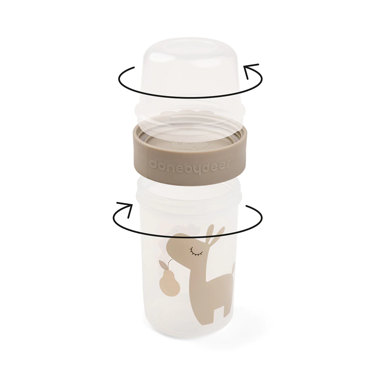 Izgatavojis Deer Reversable Food Storage Container Lalee Sand 