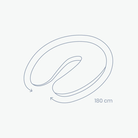 Doomoo Buddy barošanas un grūtniecības spilvens Tetra Jersey Green 