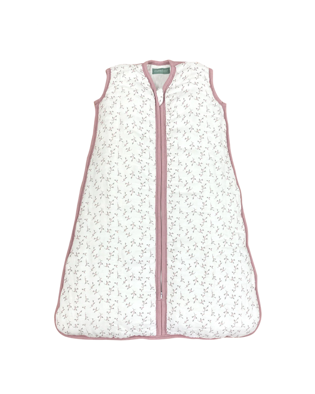 Molis&Co kūdikio miegmaišis iš bambuko muslino TOG 0.5 Floral Pink