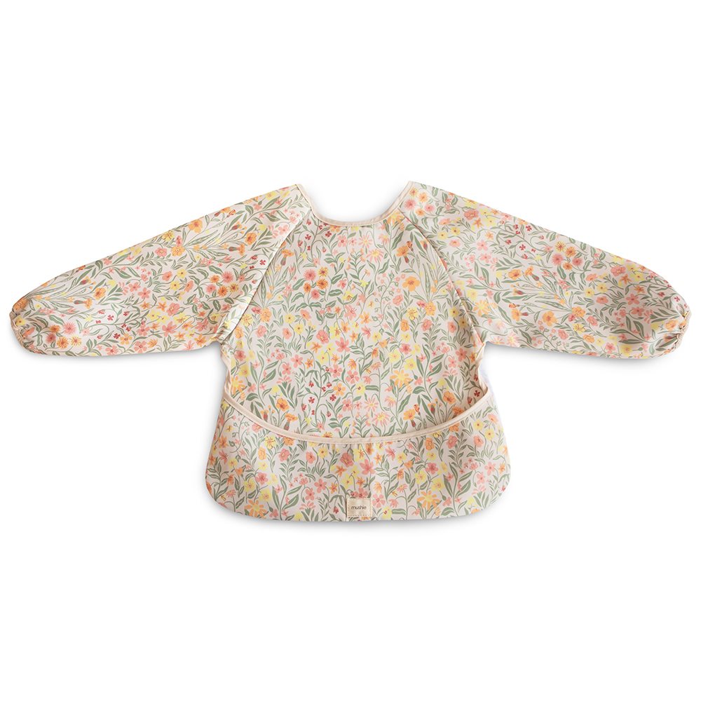 Mushie bib ar piedurknēm Blush