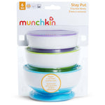 Munchkin Sticky bļodu komplekts Stay Put Suction (3 gab.) 