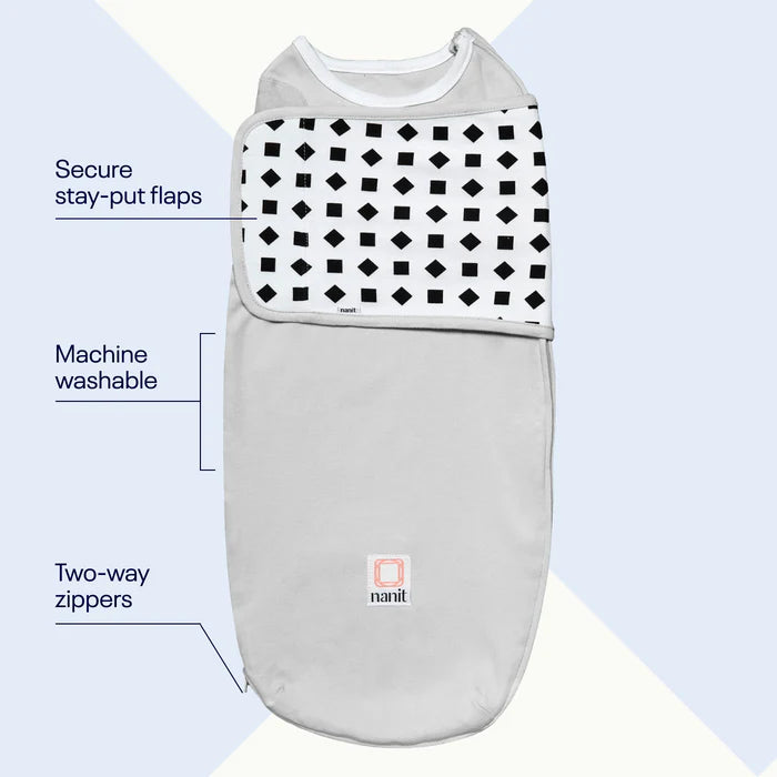Nanit elpošanas apģērba Swaddle viedais guļammaiss (0-3 mēneši) (balts)