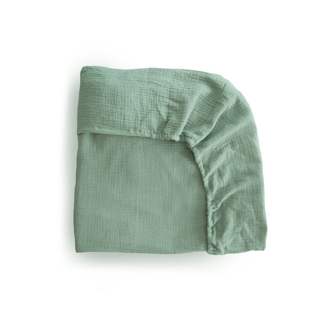 Mushie organiskās kokvilnas muslīna palags Roman Green 