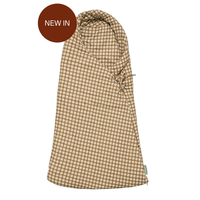 Molis&Co kūdikio vokelis į vežimėlio lopšį Brown Checks