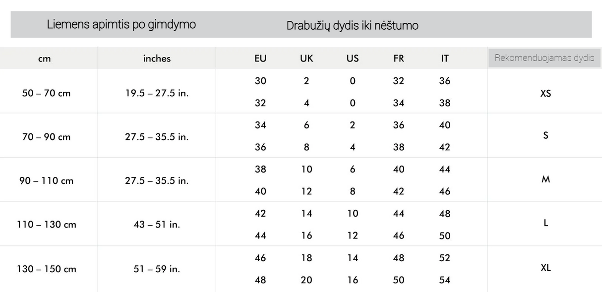 Lola&amp;Lykke® vēdera atveseļošanās korsete pēc dzemdībām un/vai C-sekcija 