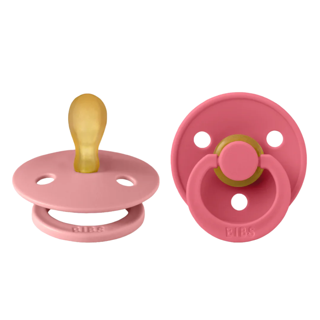BIBS knupja komplekts 1. izmērs (0 - 6 mēneši) Simetrisks Dusty Pink / Coral 