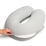 Doomoo Buddy barošanas un grūtniecības spilvena pārvalks Bear Grey 