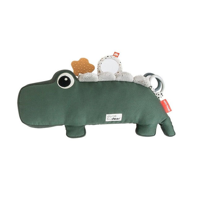 Done by Deer veiklos pagalvė Tummy Croco Green