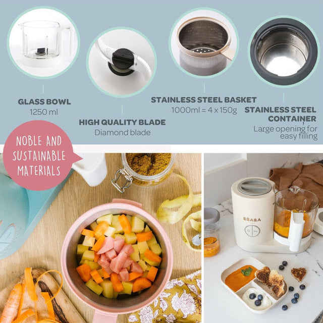 Baby Brezza ONE STEP™ FOOD MAKER DELUXE tvaicētājs - blenderis