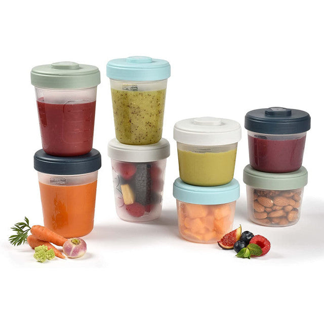 BEABA sujungiami maisto laikymo indeliai, 4 x 250 ml + 4 x 150 ml