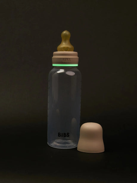 BIBS šviečiantis plastikinis buteliukas nuo dieglių 270 ml Glow Vanilla