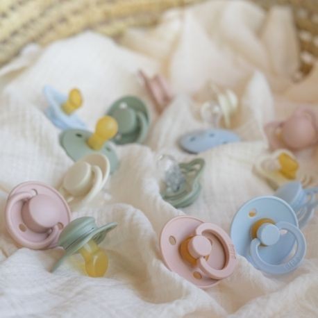 BIBS knupīša komplekts 1. izmērs (0 - 6 mēneši) Khaki / Dusty blue 