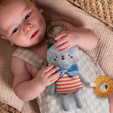 Taf Toys kontrastingas kabantis žaislas su kramtuku Activity Toy Clara