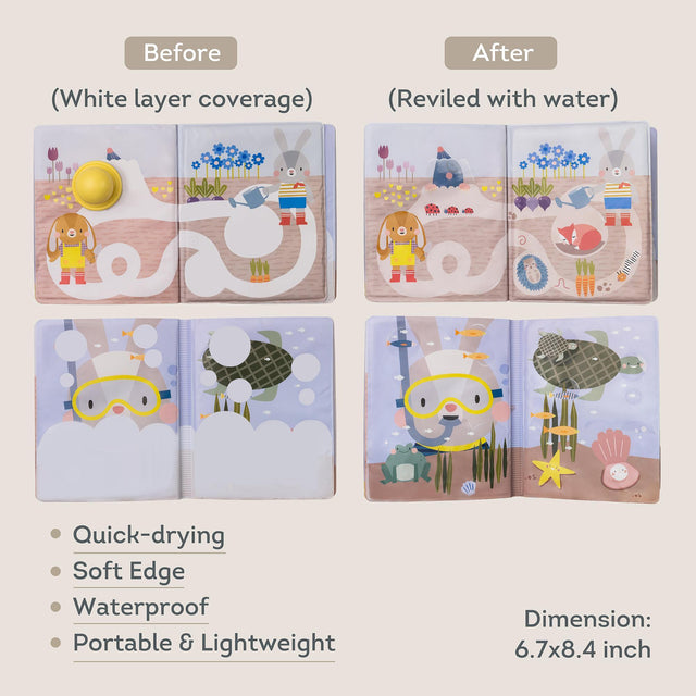 Taf Toys abpusēja mīksta grāmata mazuļiem "Pasaka"