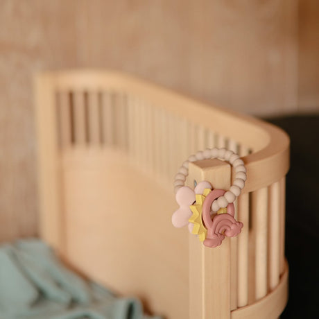 Mushie Chewer — zobu masāžas gredzens (daba) 